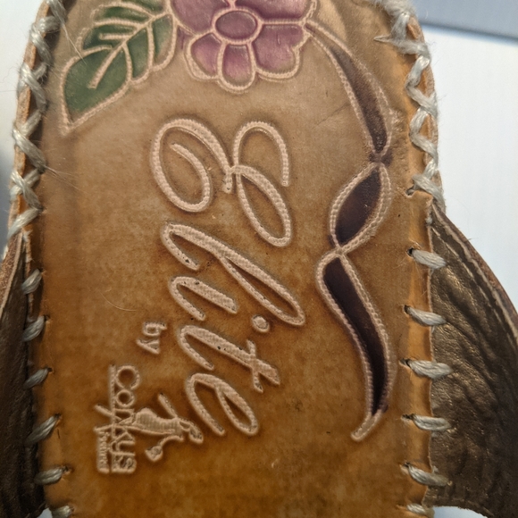 🔥TRENDING Elite by Corkys Poppy Handcrafted Leather Wedge Women's Size 10* - Picture 3 of 12